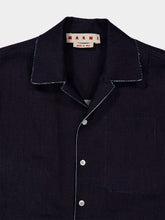 Marni Deep Blue Stretch Denim Trompe L