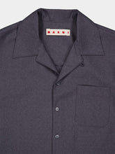 Marni Grey Wool Bowling Shirt