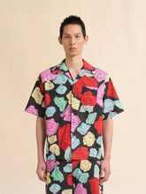 Marni Black Poplin Bowling Shirt with Orion Print