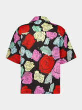 Marni Black Poplin Bowling Shirt with Orion Print