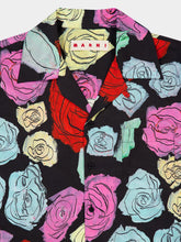 Marni Black Poplin Bowling Shirt with Orion Print