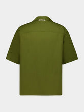 Marni Dusty Olive Silk Bowling Shirt