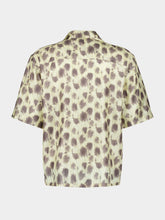 Marni Crayon Leopard Prints Silk Bowling Shirt