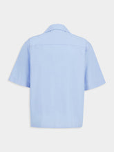 Marni Iris Blue Organic Cotton Bowling Shirt