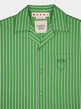 Marni Green Striped Shirt