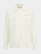 Marni Lilywhite Tropical Wool Marni Shirt