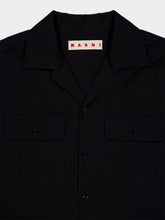 Marni Black Cotton Shirt with Front Pockets