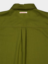 Marni Walnut and Green Wool Shirt