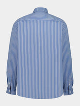 Marni Opal Blue Striped Cotton Shirt