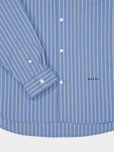 Marni Opal Blue Striped Cotton Shirt