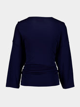 Colville Cinched Navy Top