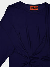 Colville Cinched Navy Top