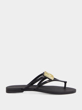 Dolce & Gabbana Black Rubber DG Logo Beach Slides
