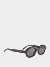 Retrosuperfuture Black Marzo Oval Sunglasses