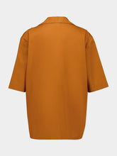 Paula Daisy Caramel Café Embroidered Poplin Shirt