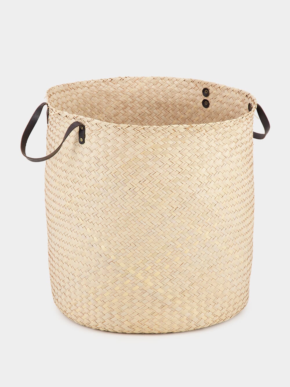 As`Art Handmade Laundry Basket with Leather Handles Fashion Clinic