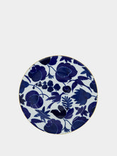 La DoubleJ Wildbird Blue and Bianco Porcelain Dessert Plate Set of 2