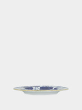 La DoubleJ Wildbird Blue and Bianco Porcelain Dessert Plate Set of 2