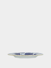 La DoubleJ Wildbird Blue and Bianco Porcelain Dessert Plate Set of 2