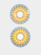 La DoubleJ Set of 2 Ra Sky Blue Dessert Plates