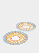 La DoubleJ Set of 2 Ra Sky Blue Dessert Plates