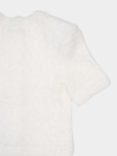 Balmain White Cropped Tweed Cardigan