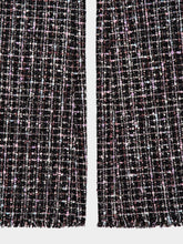 Balmain Black Tweed Flared Pants