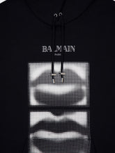 Balmain Black Kiss Print Hoodie