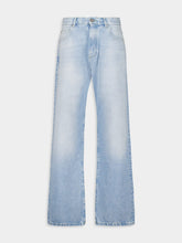 Balmain Light Blue Washed Denim Jeans