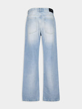 Balmain Light Blue Washed Denim Jeans