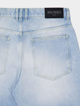 Balmain Light Blue Washed Denim Jeans