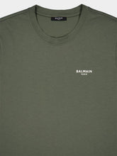 Balmain Khaki Balmain Paris Flocked T-Shirt