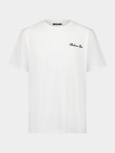 Balmain White Logo Embroidered T-Shirt