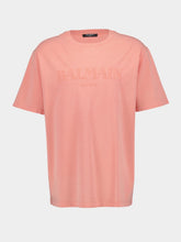 Balmain Salmon Vintage Balmain Embroidered T-Shirt