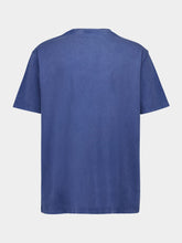 Balmain Blue Vintage Logo-Print T-Shirt