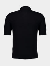 Balmain Merino Wool Black Polo Shirt