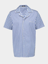 Balmain Short-Sleeved Striped Cotton Pyjama Shirt