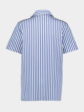 Balmain Short-Sleeved Striped Cotton Pyjama Shirt