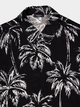 Balmain Printed Satin Palm Tree Shirt
