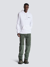 Balmain White Signature Embroidered Sweatshirt