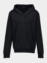 Balmain Black Vintage Balmain Embroidered Hoodie