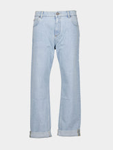 Balmain Light Blue Regular-Fit Denim Jeans