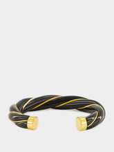 Aurélie Bidermann Black Twisted Diana Bangle