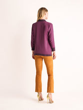 Paula Diane Italian Plum Silk Blouse
