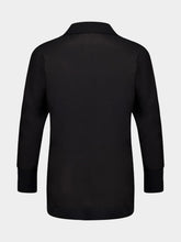 Paula Diane Black V-Neck Long-Sleeve Top