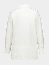 Paula Diane Cream V-Neck Long-Sleeve Top