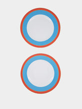 La DoubleJ Set of 2 Rainbow Azure Dinner Plates