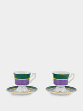 La DoubleJ Set of 2 Rainbow Viola Espresso Cups