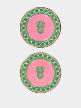 La DoubleJ Set of 2 Pineapple Dessert Plates