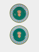 La DoubleJ Pineapple dessert plates set of 2